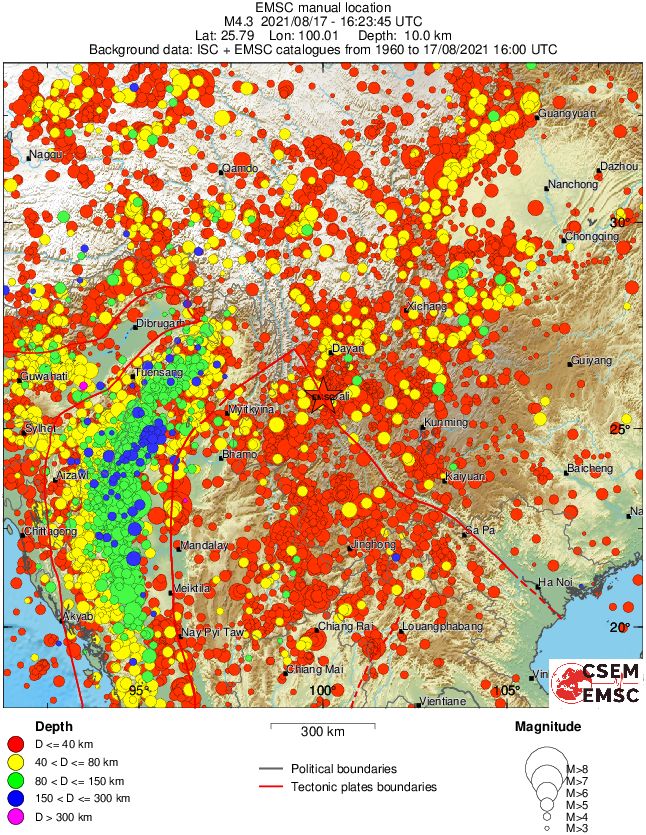 wide historical seismicity