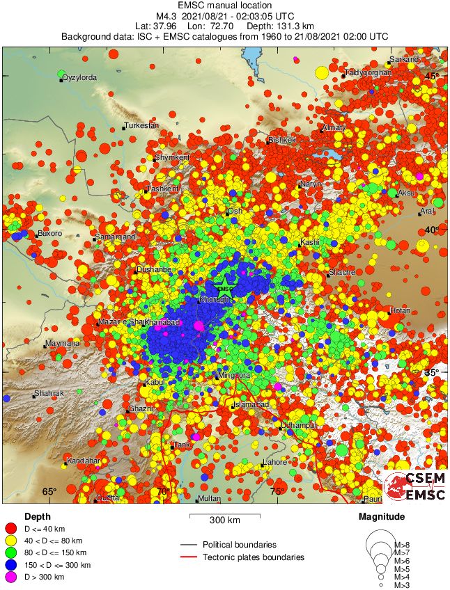 wide historical seismicity