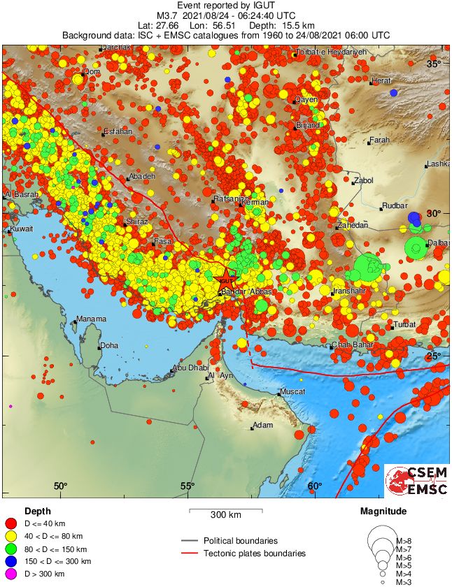 wide historical seismicity