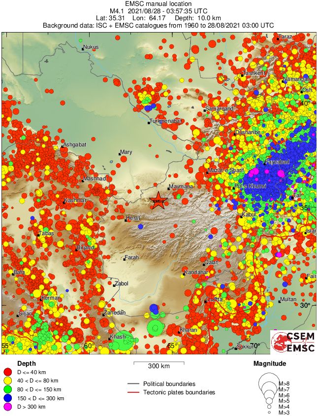 wide historical seismicity