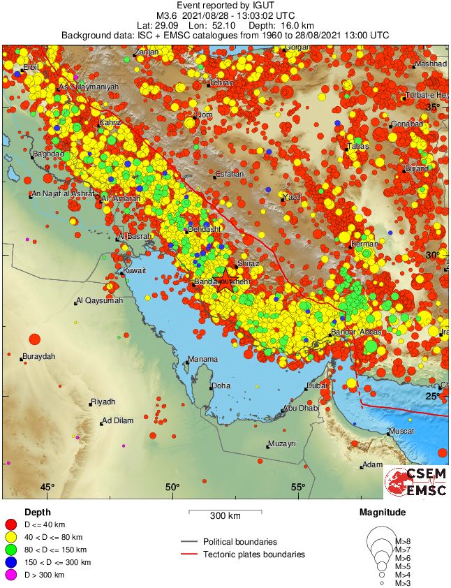 wide historical seismicity
