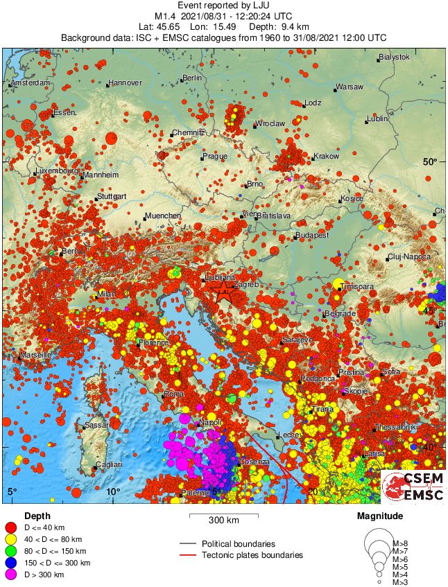 wide historical seismicity