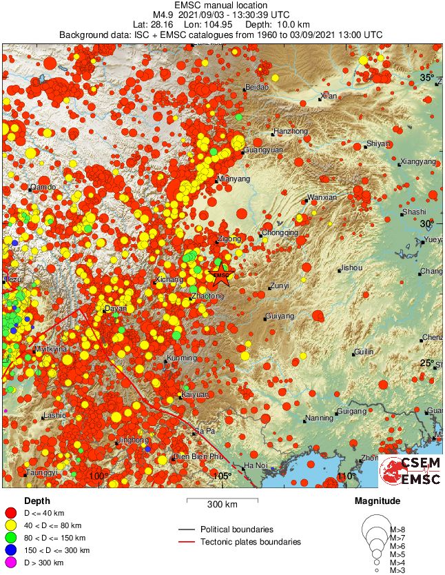 wide historical seismicity