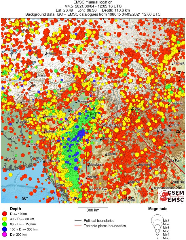 wide historical seismicity