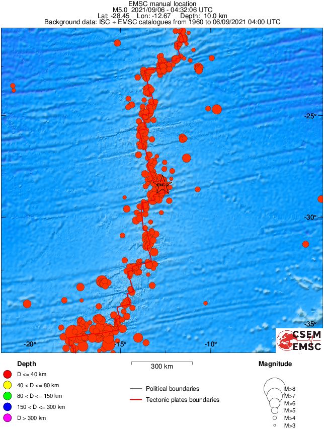 wide historical seismicity