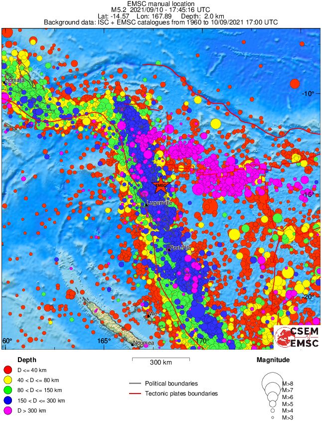 wide historical seismicity