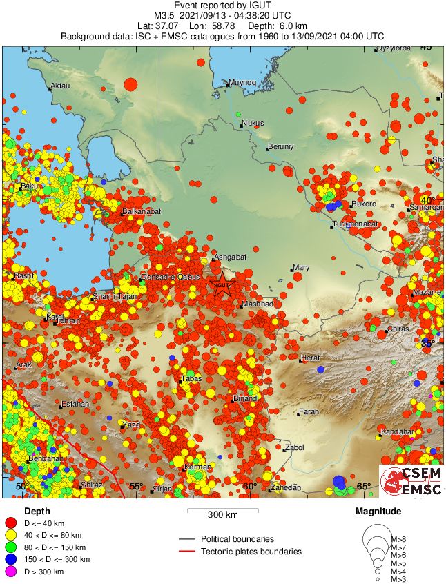 wide historical seismicity