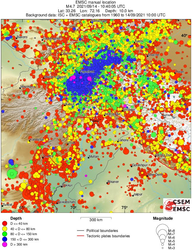 wide historical seismicity