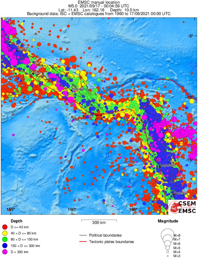 wide historical seismicity