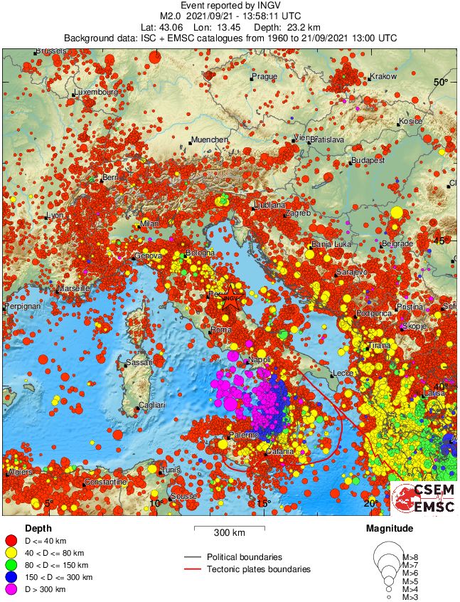 wide historical seismicity