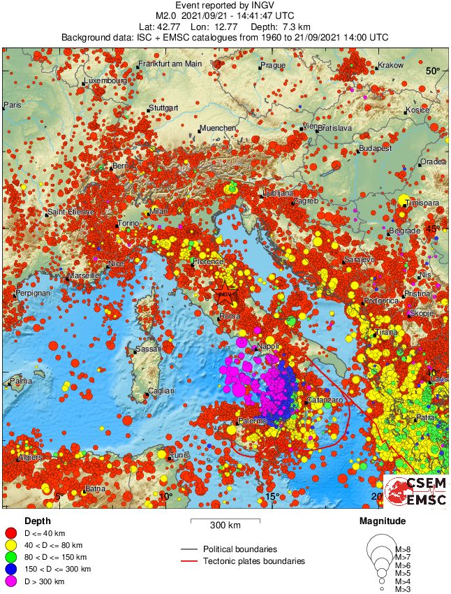 wide historical seismicity