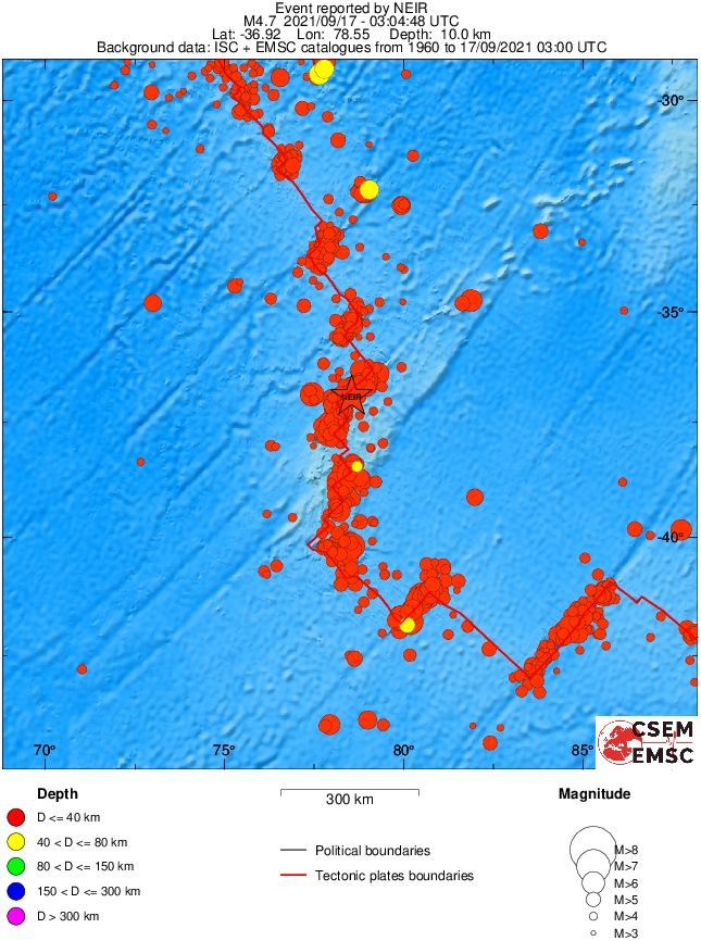 wide historical seismicity