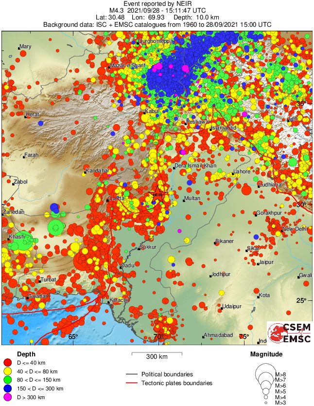 wide historical seismicity