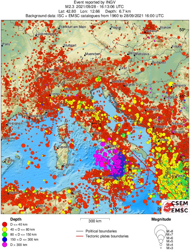 wide historical seismicity