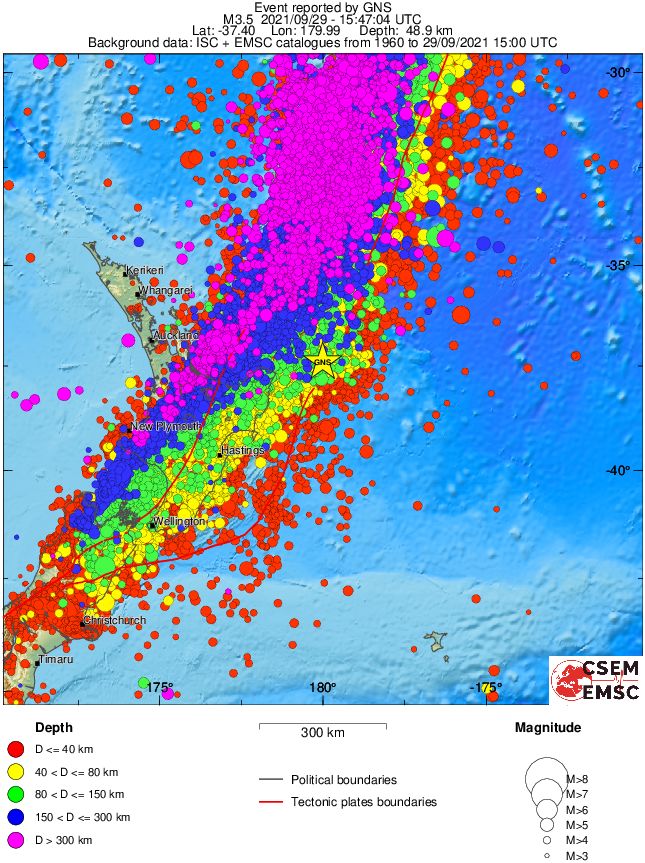 wide historical seismicity