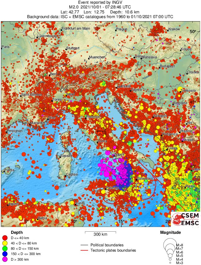 wide historical seismicity