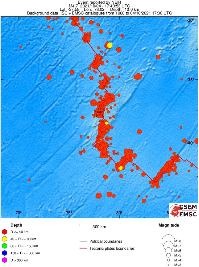 wide historical seismicity