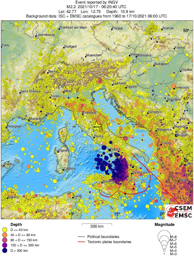 wide historical seismicity
