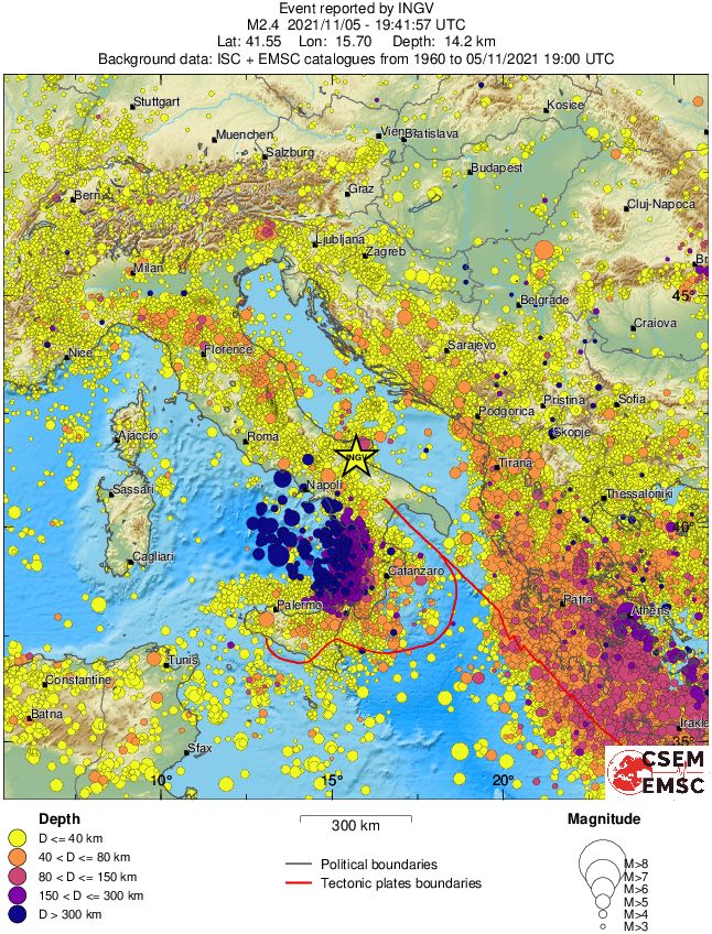 wide historical seismicity