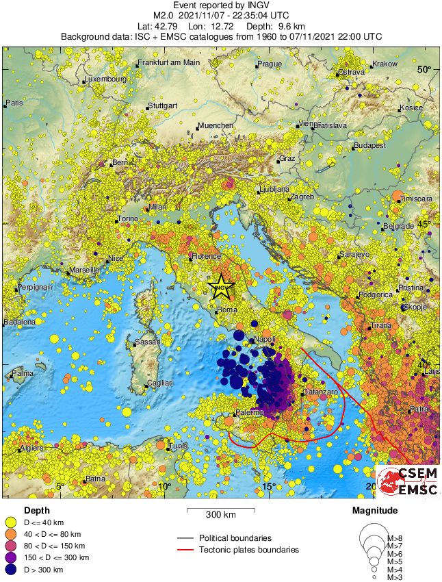 wide historical seismicity