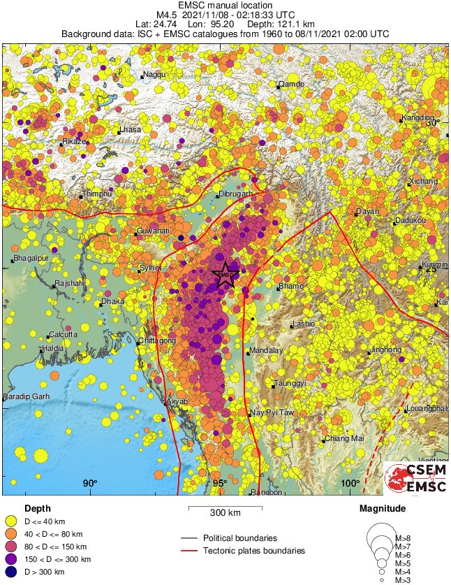 wide historical seismicity