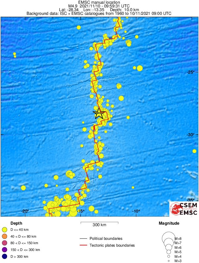 wide historical seismicity