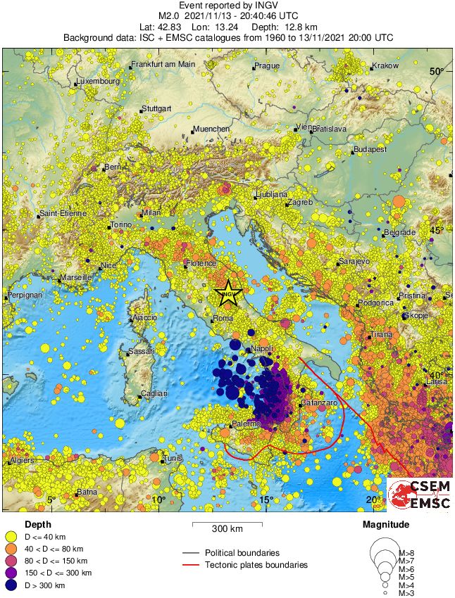 wide historical seismicity