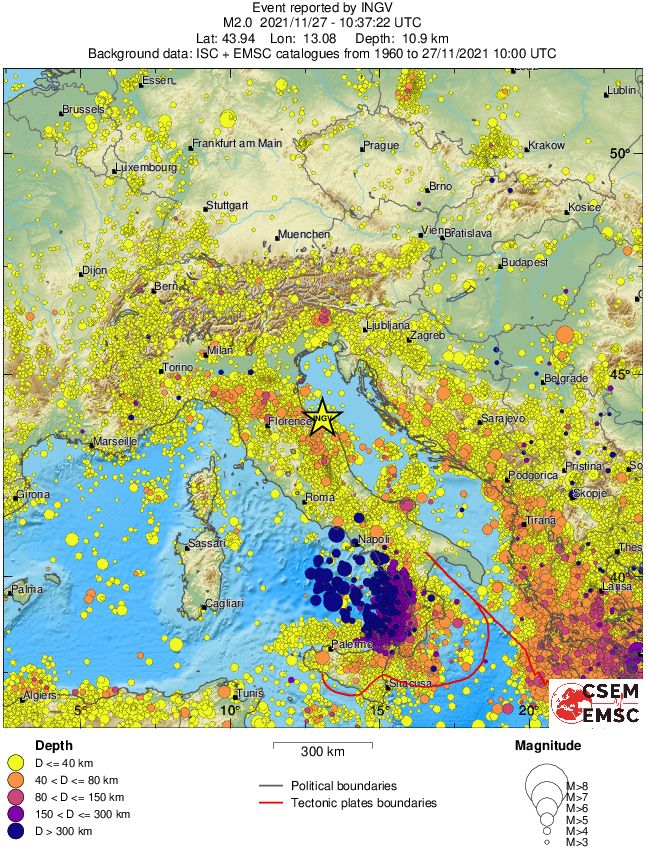 wide historical seismicity