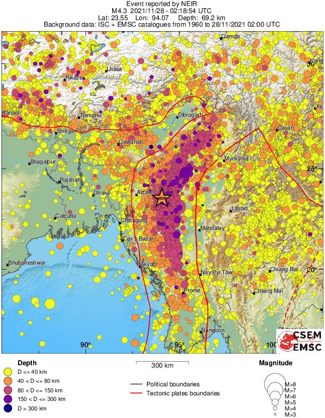 wide historical seismicity