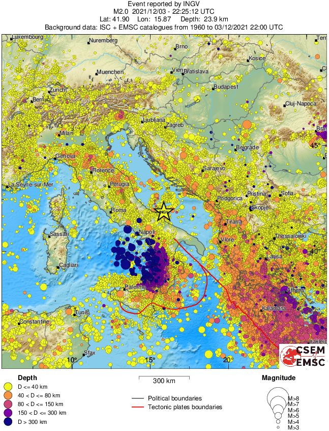 wide historical seismicity