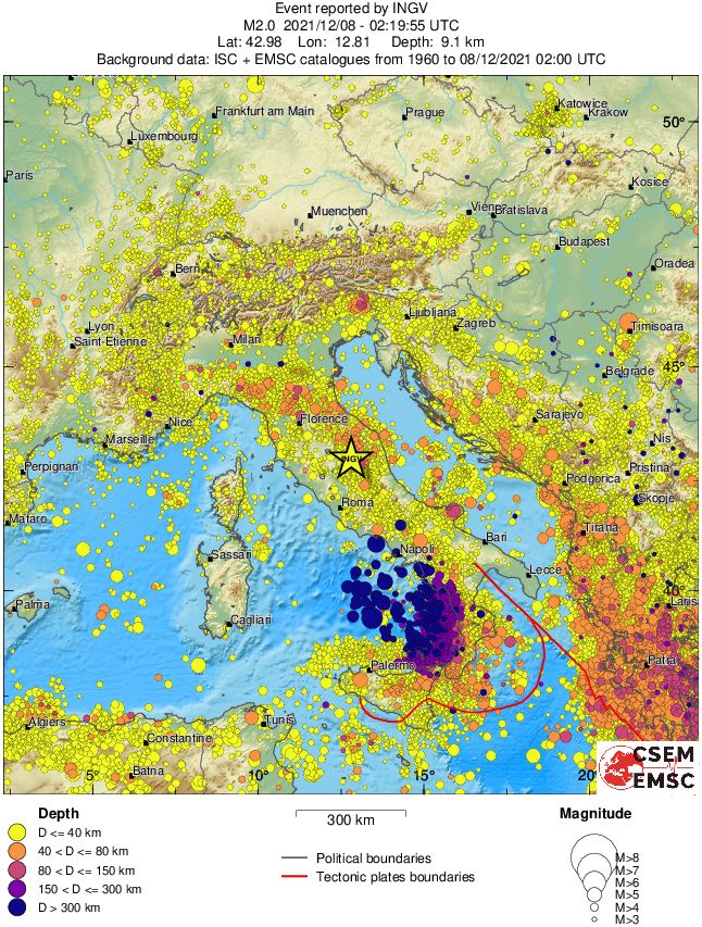 wide historical seismicity