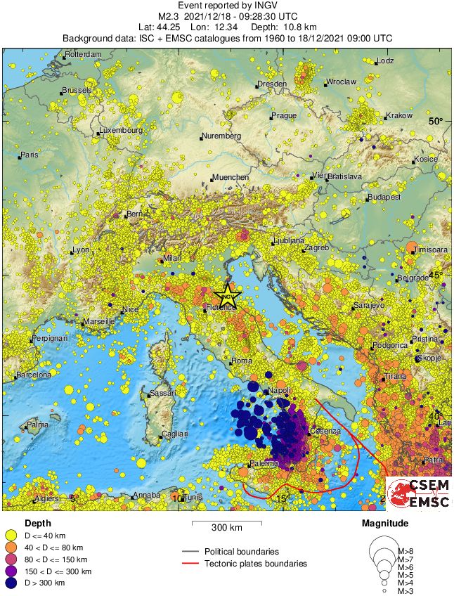 wide historical seismicity