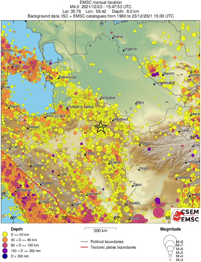 wide historical seismicity