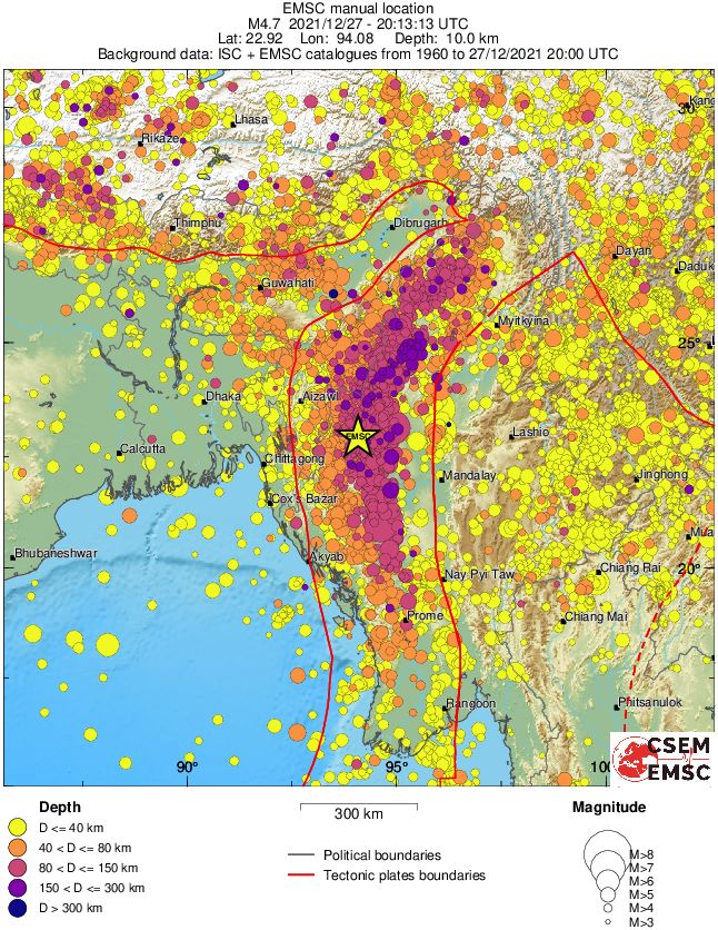 wide historical seismicity