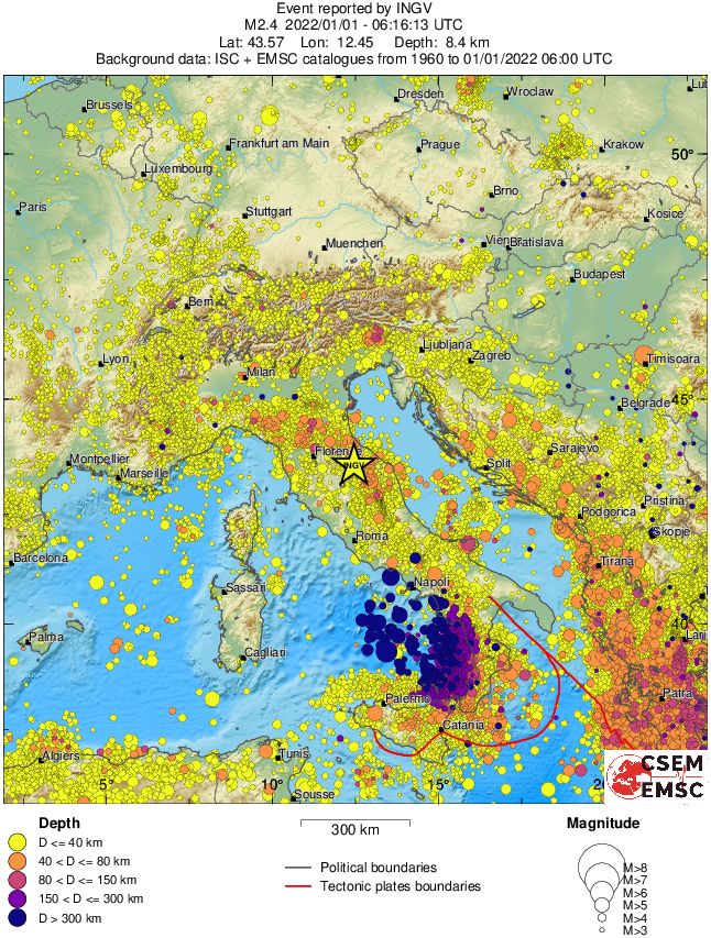 wide historical seismicity