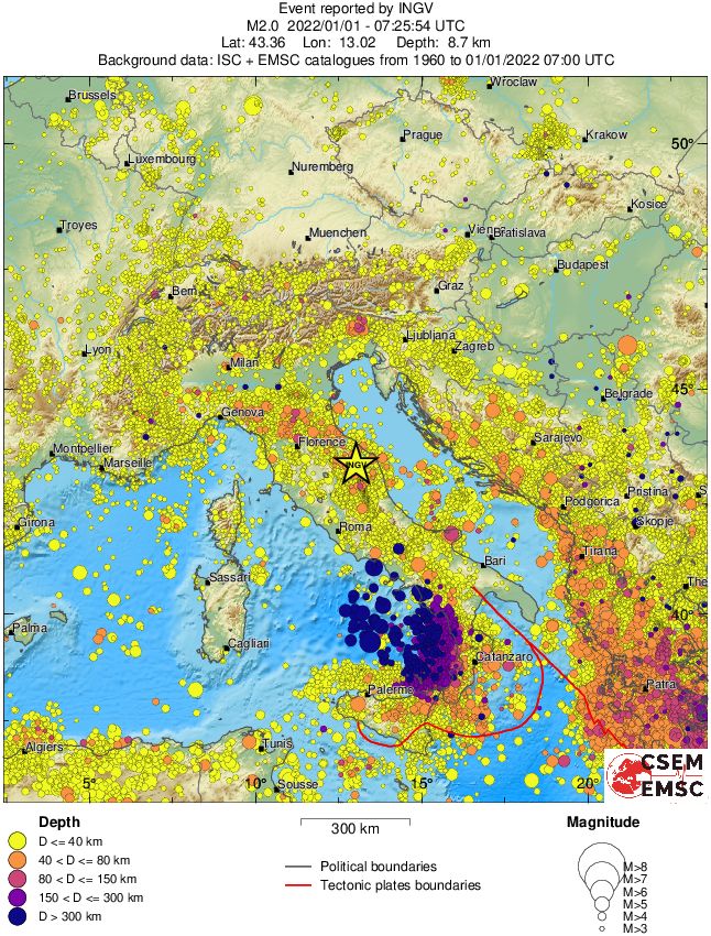 wide historical seismicity