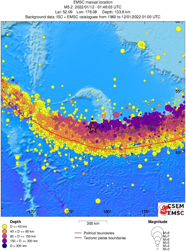 wide historical seismicity