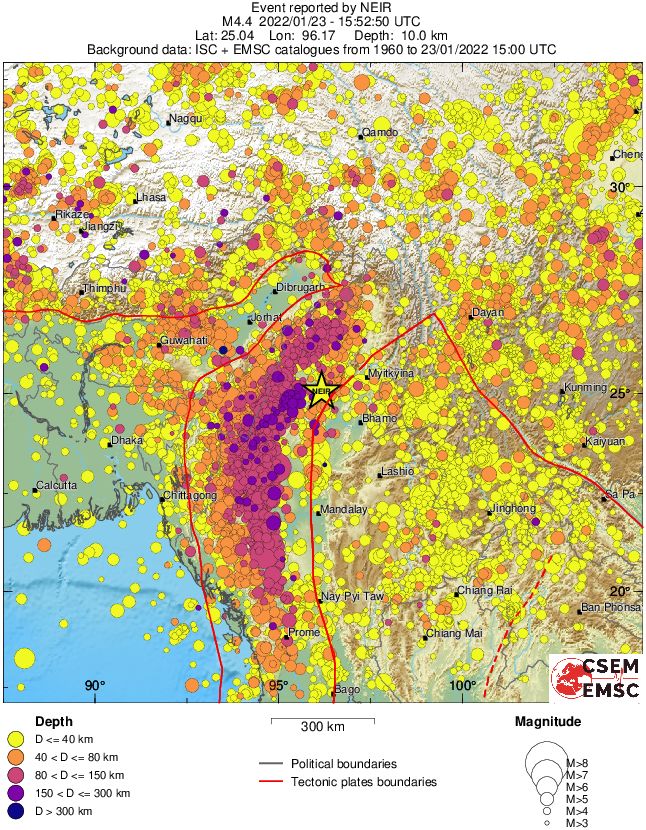 wide historical seismicity