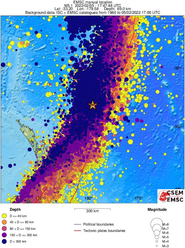 wide historical seismicity