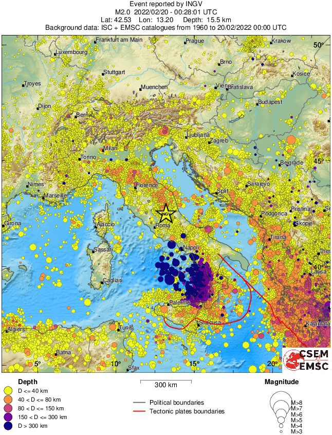 wide historical seismicity