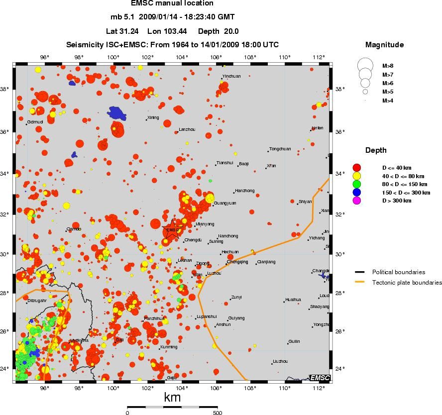 wide historical seismicity