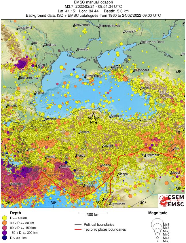 wide historical seismicity