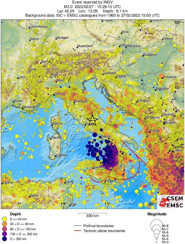 wide historical seismicity