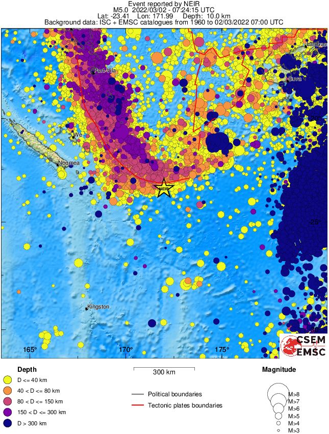 wide historical seismicity
