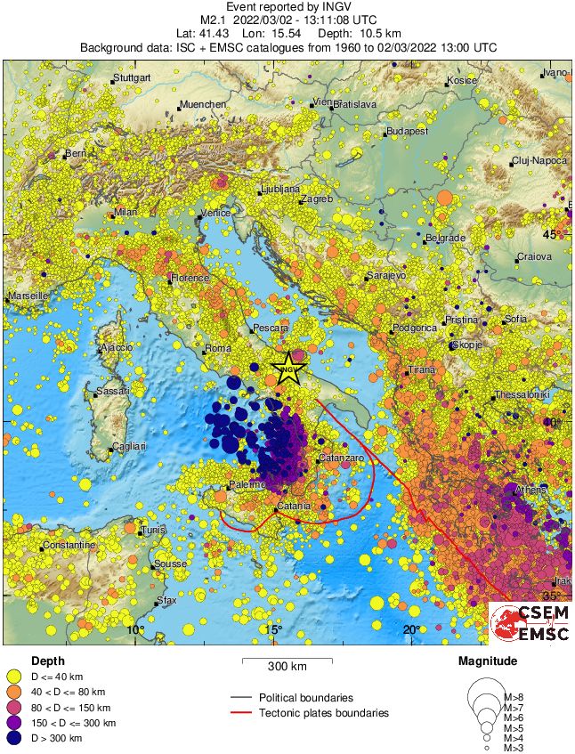 wide historical seismicity