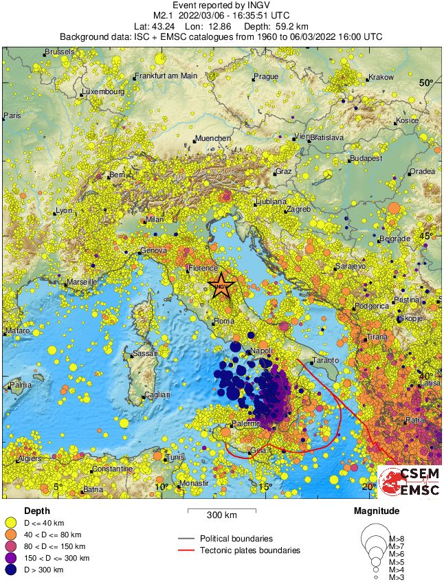 wide historical seismicity