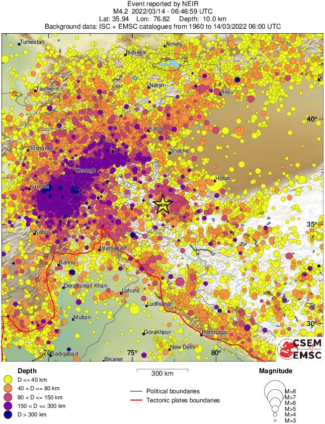 wide historical seismicity