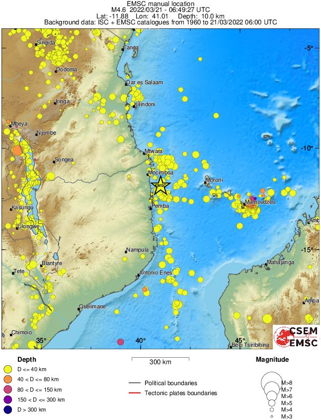 wide historical seismicity