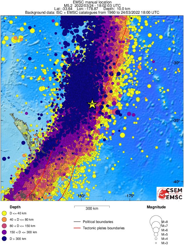 wide historical seismicity