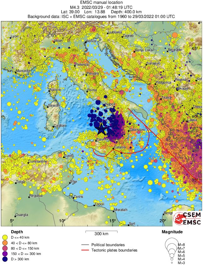 wide historical seismicity